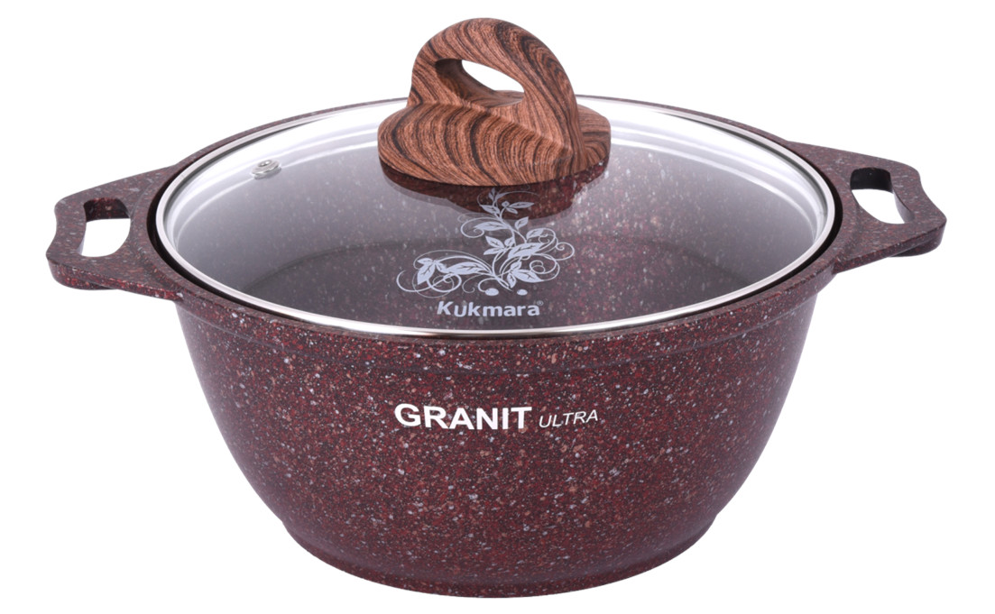 Кастрюля KUKMARA  Granit Ultra  2л индукционный . -  кга22а