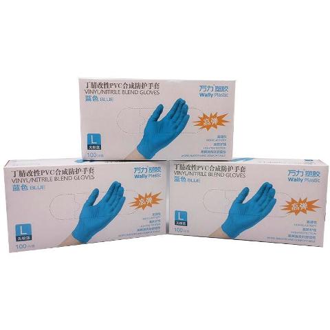 Перчатки GLOVES, размер S (синий)