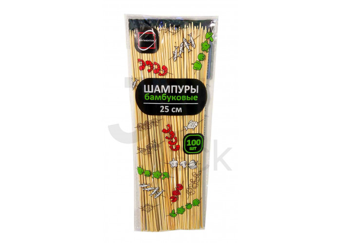 Шпажки-шампура бамбуковые  25см.