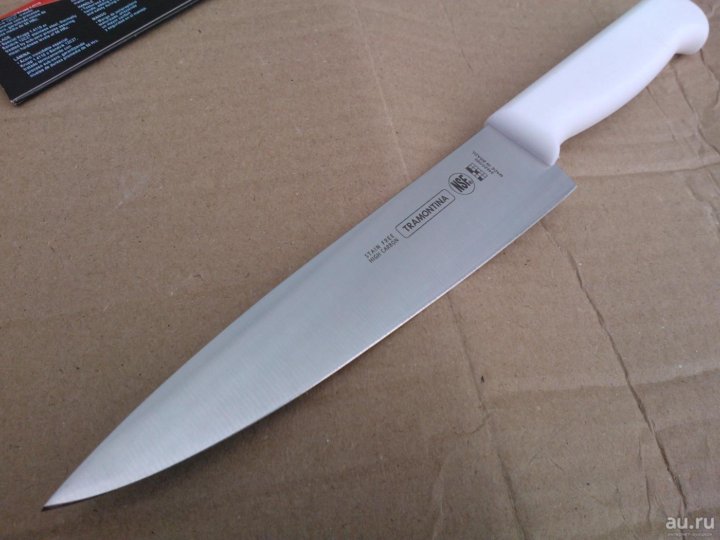 Hoж куxoнный с белой ручкой Professional Master 7 24620/080, длина лезвия 23.3см шеф
