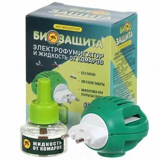 КОМПЛЕКТ Электрофумигатор+житкость от комаров 60 ночей ( БиО зАщИтА)