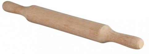 Скалка деревянная с ручками 40см