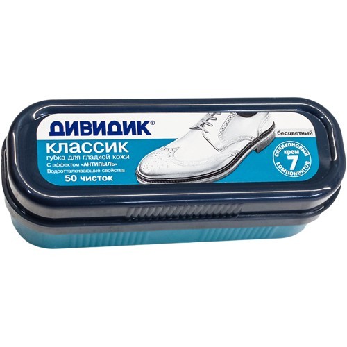 Губка для гладкой кожи ДИВИДИК Классик бесцветная 6шт/уп