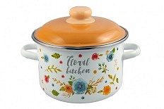 Кастрюля  цилиндрическая Floral kitchen 3л. - ТМ Appetite