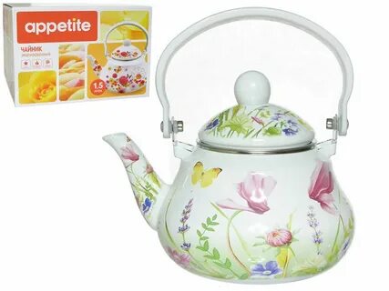 Чайник эмалированный ПРИМАВЕРА 1,5л. - TM APPETITE