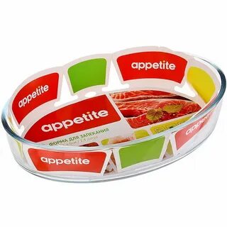 Форма стекл овал 30x21x6см/2,4л ТМ Appetite
