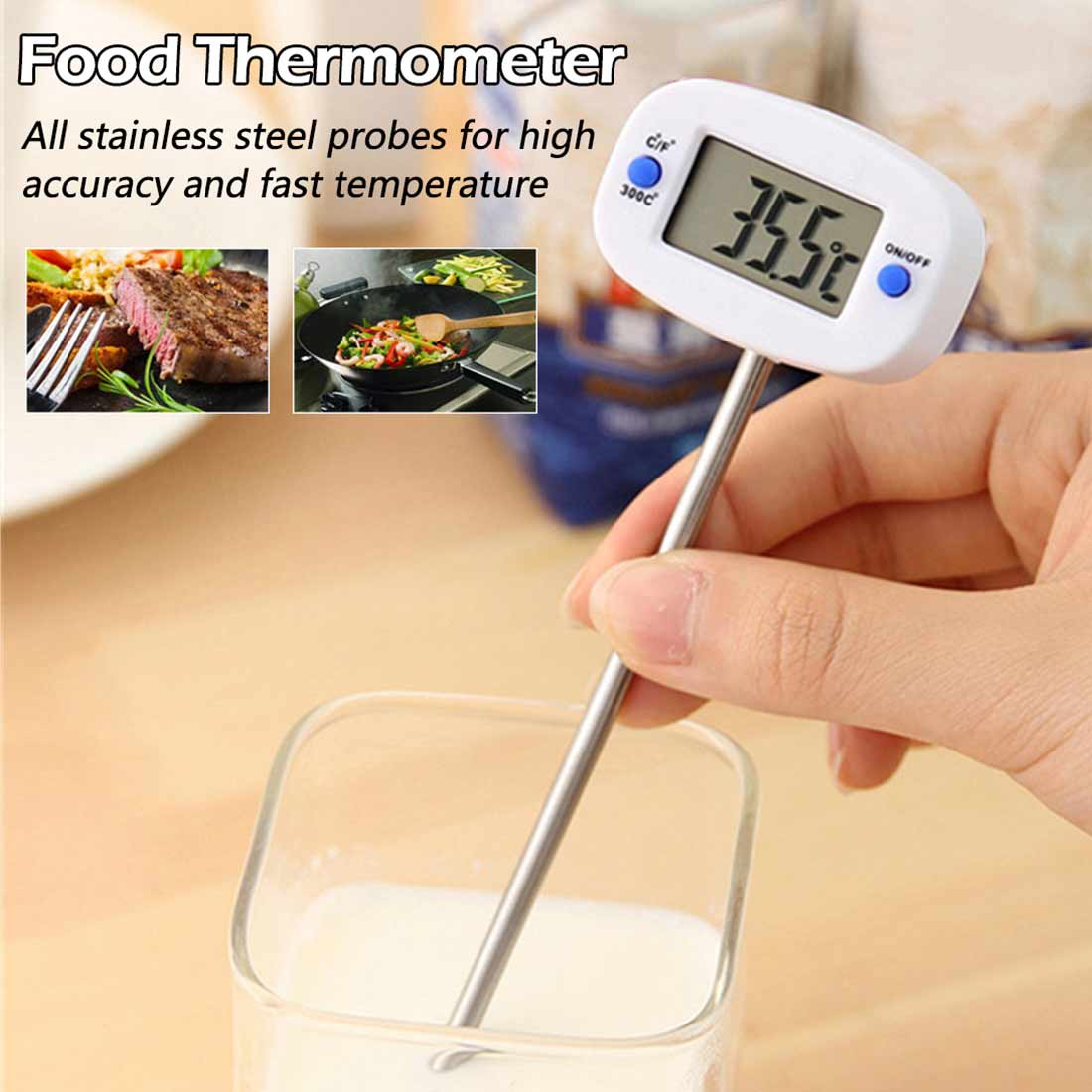 Цифровой кухонный термометр, электронный