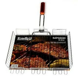 Барбекю-решетка с бортиками  RozeNpik R -001 30х23х5см.