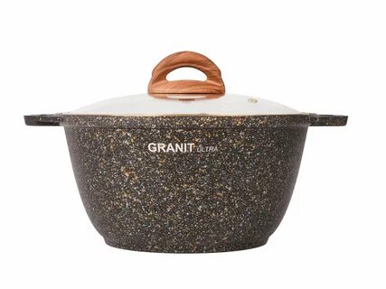 Кастрюля GRANIT ULTRA 6л black-gold