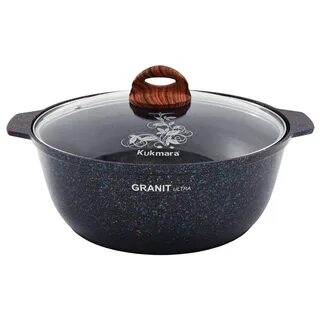 Кастрюля-жаровня KUKMARA Granit Ultra 5л. жго52а