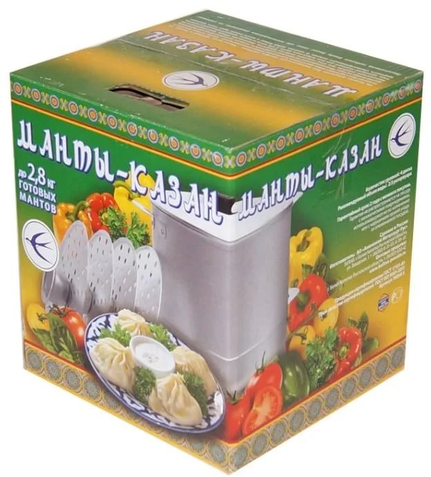 Манты-казан алюминиевый, 4 диска, 6л., 2,8кг. -  ТМ Калитва